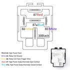 Set Of 6 Audio Relay Switch Wiring 12v -30 Amp Fuse 144awg Wire 5-pin Relay