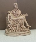 Pieta Sculpture Figure Ivory Color Ceramic Statue Jesus Mary Religious Figure