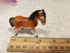 Vintage Horse Pony Chestnut Brown Porcelain Figurine Small
