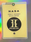 Project Gemini Gt-5 Cooper   Conrad Nasa Laminated Mission Access Badge