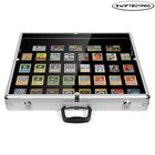 Aluminum Display Case Acrylic Clear Top Trade Locking Box For Jewelry Coin Card