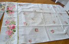 Vintage Pillowcase Lot 4 Floral Cottage Roses Florals Standard English Cottage