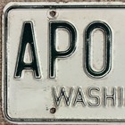 Nice Original 1965 1966 1967 Washington Passenger Vehicle License Plate Apo 387