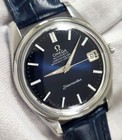 Omega Seamaster Chronometer Auto 166010sp 564 Date Twotone Blue Dial Men s Watch