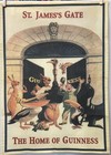 St  James Gate The Home Of Guinness Linen Dish bar Towel 16  X 22 5  Euc