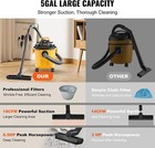 5 Gallon 6 Peak Hp Shop Vacuum Cleaner Wet And Dry  Small Shop Vac For Home car