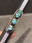 Vintage Navajo Native American Turquoise Sterling Silver Ring Size 7 5 Nugget