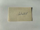 Carl Hubbell Autographed Signed 3x5 Index Card New York Giants