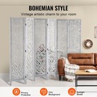 Uimoso Wood Room Divider Wooden Screen 6 Panel For Room Separation  home Office