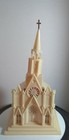 1950 s Musical Electric Church Raylite Corp Lighted Musical Church Wind-up
