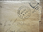 Ww1 Soldier s Ymca Christmas Card To Hood River Oregon W Envelope   918 Cancel