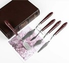 5pack Stainless Steel Palette Oil Painting Knife Set Wooden Handle Oil Canvas