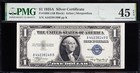 Amazing Crisp High Grade 1935 A  1 Silver Certificate  Pmg 45 Epq  Free Shipping