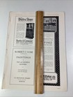 Nyc Shops Print Ad 1925 Original Rare Antique Fiske Fence Chain Link Burley Bose