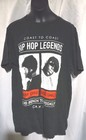 Vtg Coast To Coast Hip Hop Legends Snoop Dogg Biggie Smalls T-shirt Rap Music