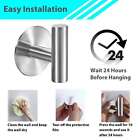 2x Modern Self Adhesive Hook Heavy Duty 304 Stainless Steel Bathroom Towel Robe