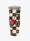 Luxury Patterned Cherries   30 Oz Flip Straw Tumbler   Trendy   Free Ship  Hurry