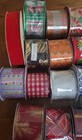 Lot Of 40 Premium Ribbon Spools - Makers Holiday Holiday Living Allen   Roth Etc