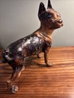 Antique Cast Iron Boston Terrier French Bulldog Doorstop