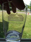 7 Vintage Howard Johnson s Motor Lodges Glasses 4 1 4  High Weighted Bottoms