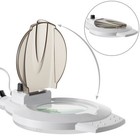 Adjustable Rolling Led 3x Magnifying Floor Lamp Dimmable Light For Salon  Crafts