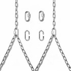Heavy Duty Porch Swing Hanging Chain Kit  2 Pack  Silver   1500 Lbs Capacity 