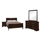 Louis Philippe 4-piece Queen Bedroom Set Cappuccino