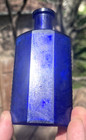 Nice Cobalt Blue Haxagonal Poison Bottle C l g  Co  Baltimore 1890 s Era L  k