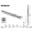 1 4  Dia  Compression Cut Endmill Cnc 10 Pack 1 4  Shank Yonico 33210-sc-10pk