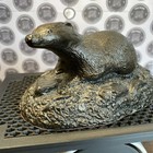 Vintage Stonecraft Otter Figurine Sculpture Stoneware Ornament Home Decor Animal