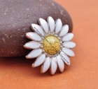 10x Silver Daisy Flower Leathercraft Hardware Western Saddle Tacks Concho 32mm