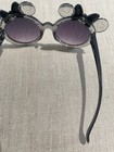 Toddler Sparkle Black Minnie-inspired Round Sunglasses