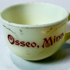 Osseo Mn Minnesota Uranium Custard Souvenir Antique Glass Trinket Tea Cup