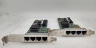 Lot Of 2 Dell Intel Quad Port 1gb Pcie Network Adapter Card 0hm9jy - Fast Shippi