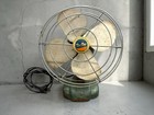 Vintage Rex Ray Desk Fan 4 Blade Metal Cage Mid Century Electric Industrial