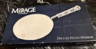 Vtg Hand Held Double Side Vanity Mirror   Clear Lucite Handle In Open Box 11 25   