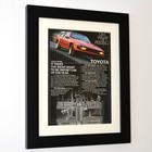 Framed 1982 Toyota Celica Supra Ad     Vintage Jdm Art Print    Car Of The Year