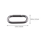 20 Pcs Bottle Hanging Buckle Bottle Carabiner Keychain