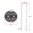 100 Pack Stainless Garden Stakes Landscape Staples Set With Mats  Precision Hook