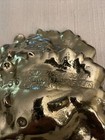 2 Vintage Copyright 1956 Virginia Metalcrafters Brass Mistletoe Ash Tray Dishes