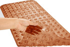 Extra Long Non-slip Bathtub Mat 39x16 Inch With Suction Cups   Drain Holes