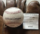 Wilton Guerrero Signed Autographed Official League Baseball   Hidden Auth  Coa