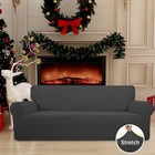 Stretch 1-piece Sofa Cover Furniture Protector Couch Soft With Elastic Bottom