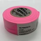 Presco Flagging Tape Surveying Stripe Pink Glo White Stripe 150ft Property Mark