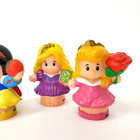 Fisher Price Little People Disney Princess Lot 5 Rapunzal  Belle  Snow   Jasmine