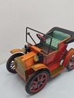 Vintage Trade Mark Tm Modern Toys Lever Action Tin Friction Car -made In Japan