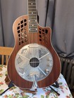 National Mahogany Reso-phonic Resonator Cutaway Guitar Elec acoustic Mint Cond