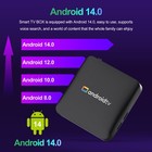 Android 14 Smart Tv Box 4k H96 Max Uhd 5g Wifi Media Player 2025 Quad Core 16gb