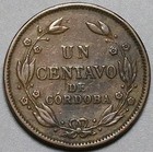 1919 Nicaragua 1 Centavo De Cordoba Vf Volcanoes Coin  26081204r 
