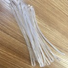 10 Pack Premium 6 Inch Clear Plastic Luggage Bag Tag Worm Loop Straps Airport Id